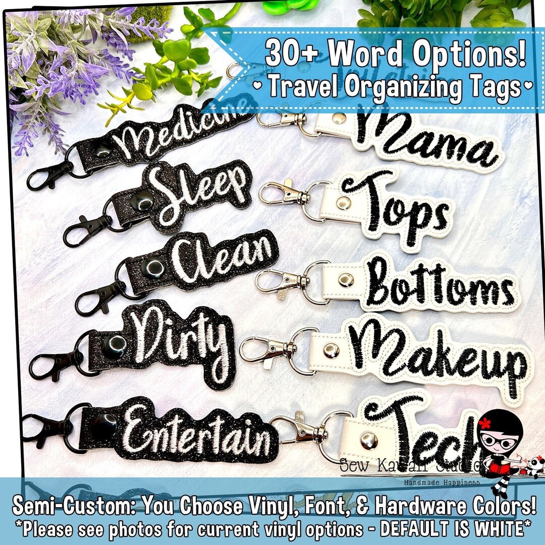 Travel Organizing Labels Bag Organizing Tags Diaper Bag Cube Etsy