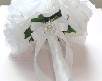 Bouquet per la Prima Comunione pronto per la spedizione / Fiori per la Prima Comunione per bambine / Bouquet ricordo per la Prima Comunione cattolica / Regalo per la Comunione