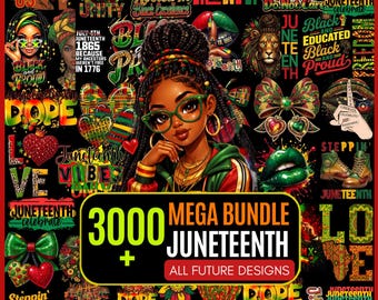 3000+ Juneteenth PNG Bundle , Black History Sublimation, African American Pride, Black Excellence, Cultural PNG Files
