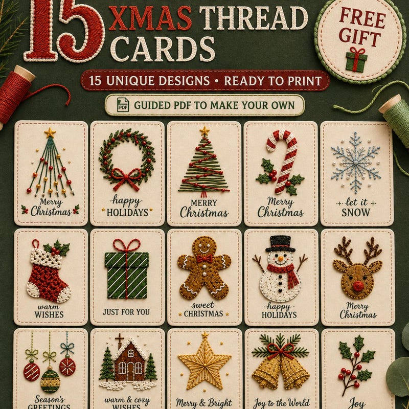 Card Sewing Template - Etsy UK