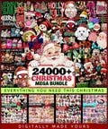 24000+ Christmas PNG Bundle, Christmas Sublimation Designs, Merry Christmas PNG, Grich, Gnome, Cartoons, Santa PNG, Tumbler & T-Shirt
