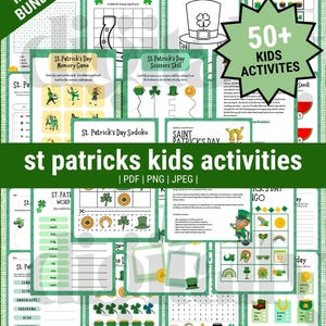 St Patricks Day-spelpaket, St Patricks Day-aktiviteter för barn, St Patricks ordsökning, klassrumsaktivitet, irländska partyspel