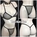 Sale Black Fishnet Bra Set. Rave Fishnet Bra Set EDM Sheer Mesh Fishnet Bra Pole Dance Fishnet Bra Unpadded Bra Triangle Bra Lace Bralette 
