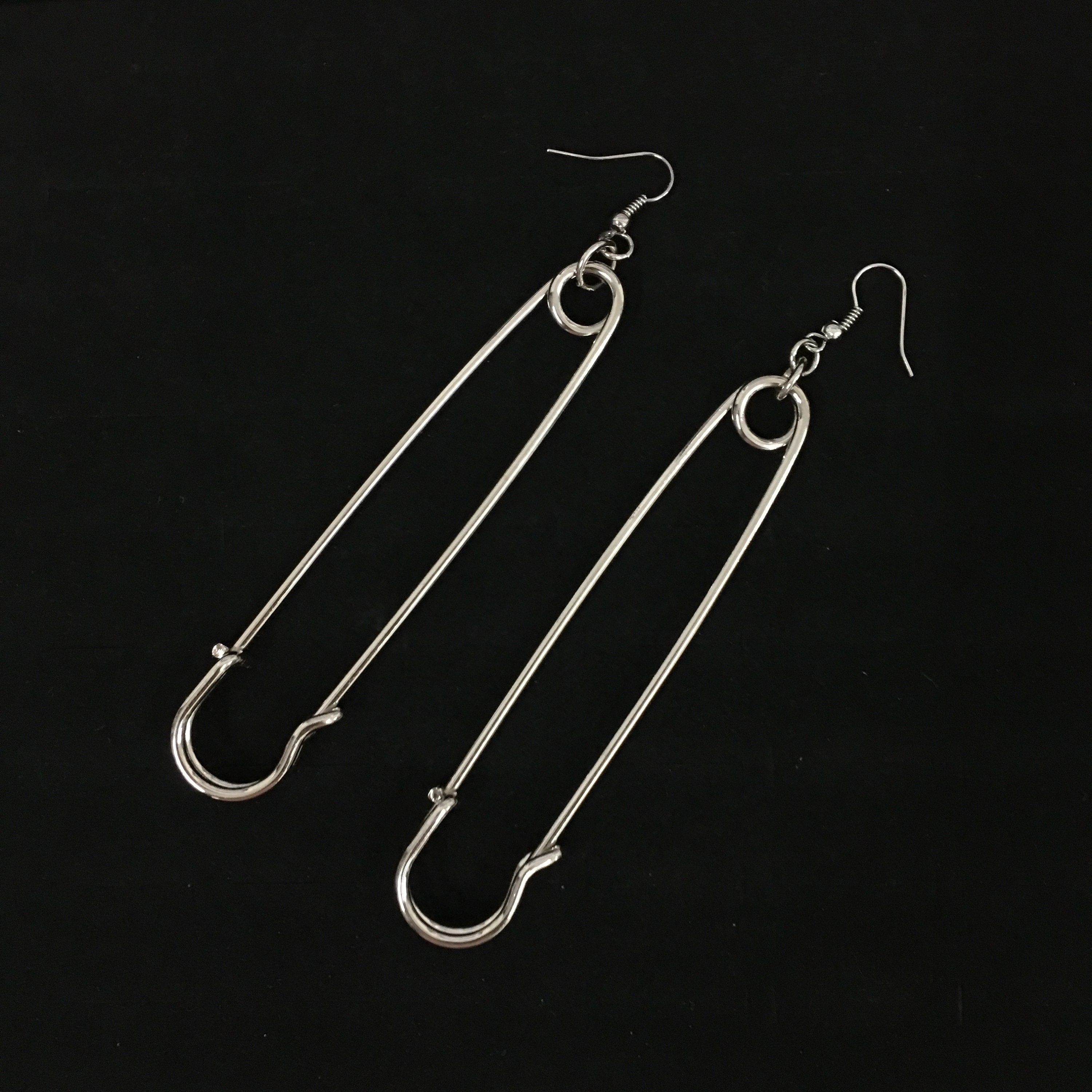 Sale XL Safety Pin Earrings. Safety Pin Earrings. Rave Punk Etsy