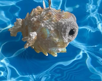 Puffer Fish Keychain, Bag charm