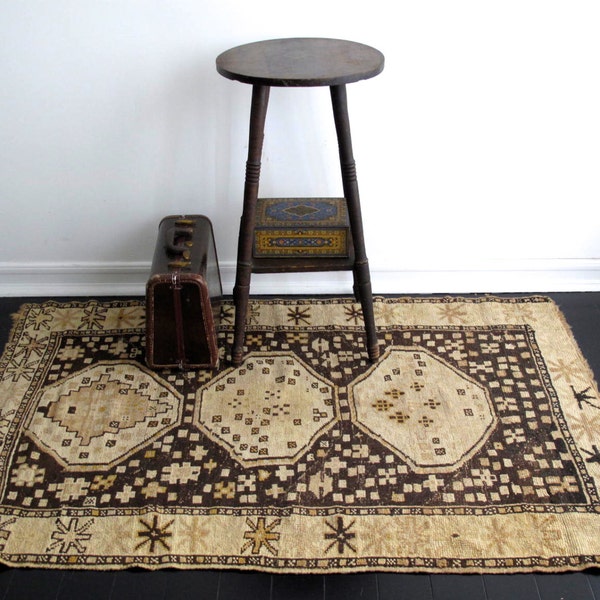 Antique Persian Rug - Antique Kilim Floor Rug - Woven Turkish Area Rug - Berber Style Rug