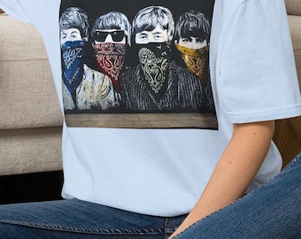 Gangster Beatles Bandana T-Shirt | Vintage Rock Inspired Graphic Tee