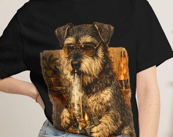 Miniature Schnauzer Smoke Club Shirt, Funny Schnauzer Stoner Dog T-Shirt, Vintage Schnauzer Tee, Comfort Colors Dog Lover, Retro 420 Shirt