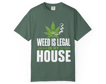 T-shirt wiet is legaal in My House | T-shirt met marihuanablad-afbeelding