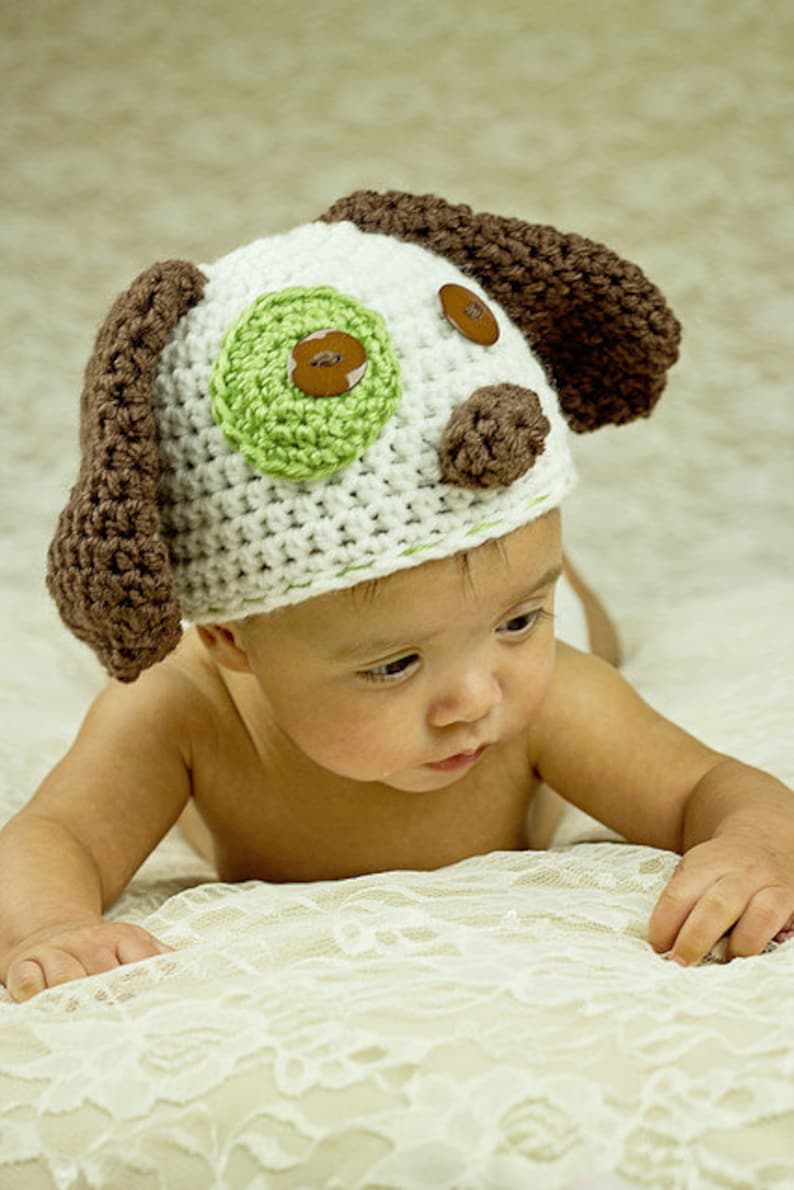 fits newborn to adult Puppy HatDog HatAnimal Hat for boy or girl