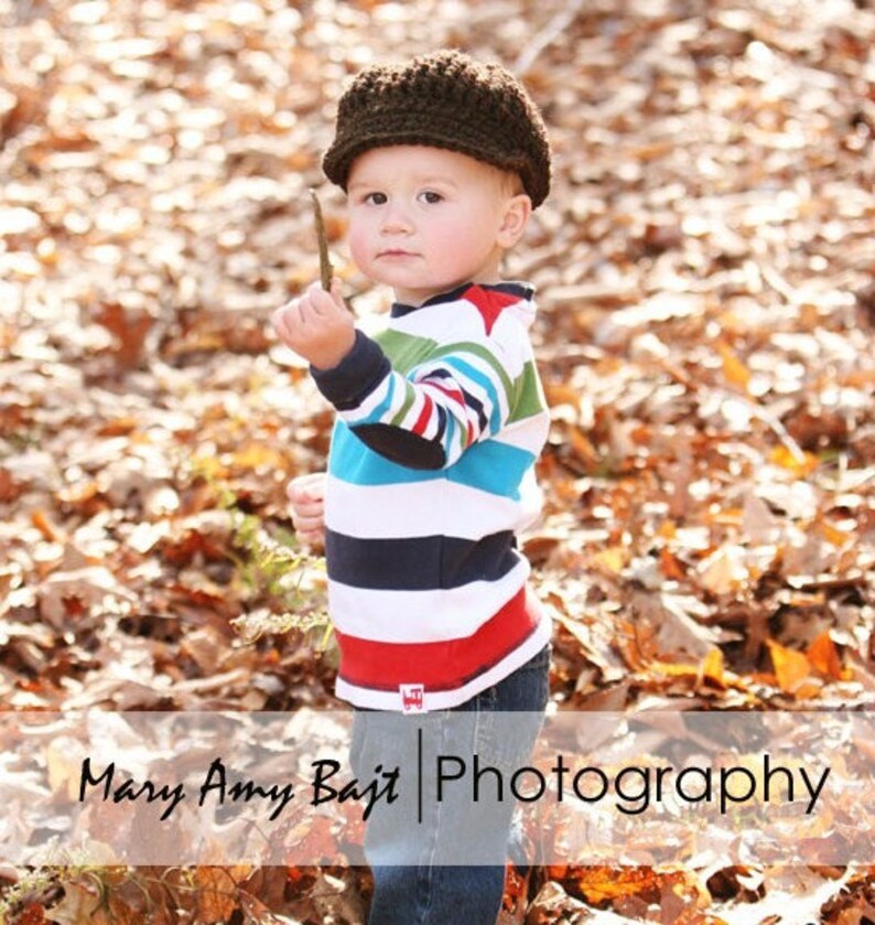 Brown Newsboy Hat fits Babies to Adults Etsy