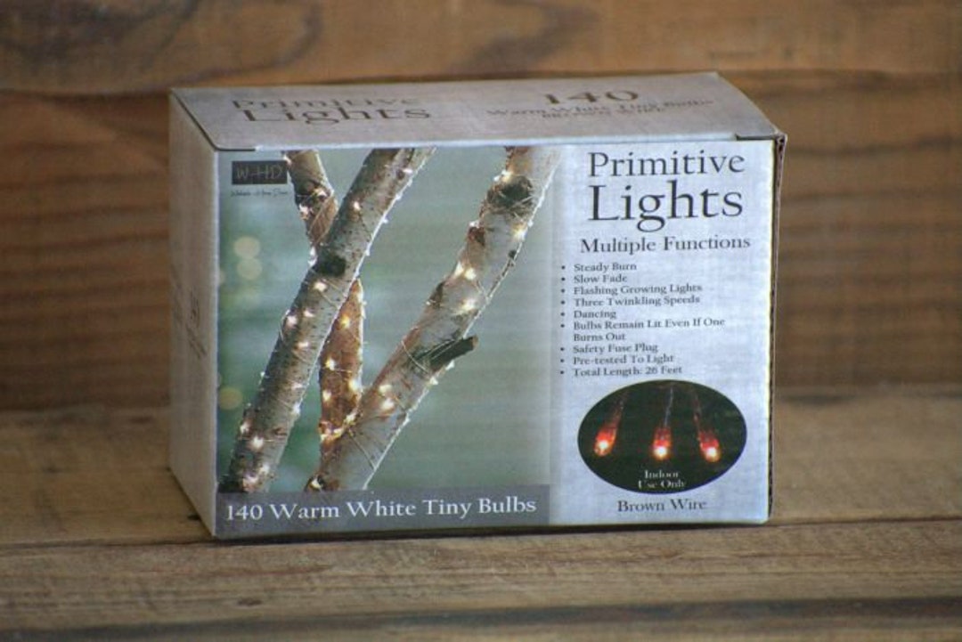140 Ct Brown Cord Wire Rice Light Strand String Set, Multi-function ...