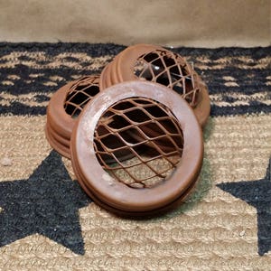 Rusty Frog Lids - Craft Supply, Fit Regular Standard Mouth Mason Jars, Potpourri Lid, Flower Arranging Lid, New