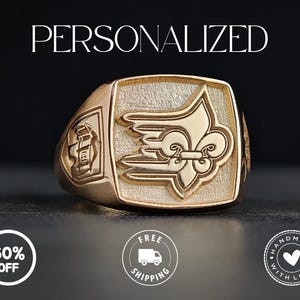 Family Crest Ring, Personalized Coat of Arms Jewelry, Custom Wax Seal Ring, Handmade Signet Ring, Unisex Crest Jewelry, Gift