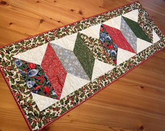 Christmas Waves Quilted Table Runner B