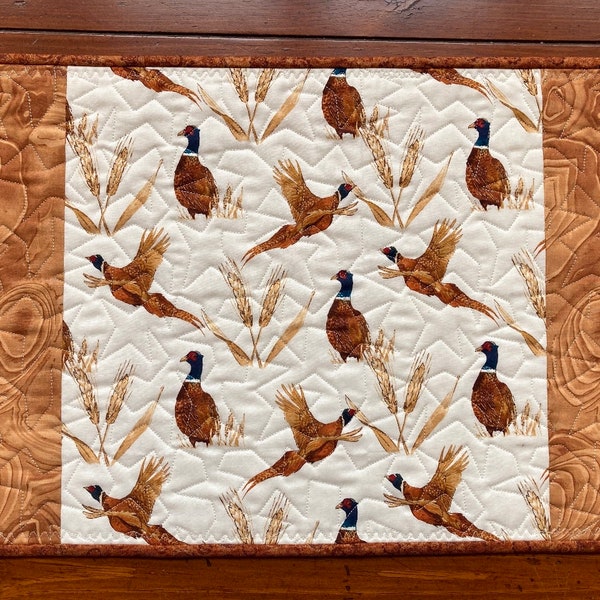 Quilt Minnesota 2017 Pheasant Quilted Placemats