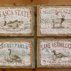 Minnesota State Park Quilted Placemats