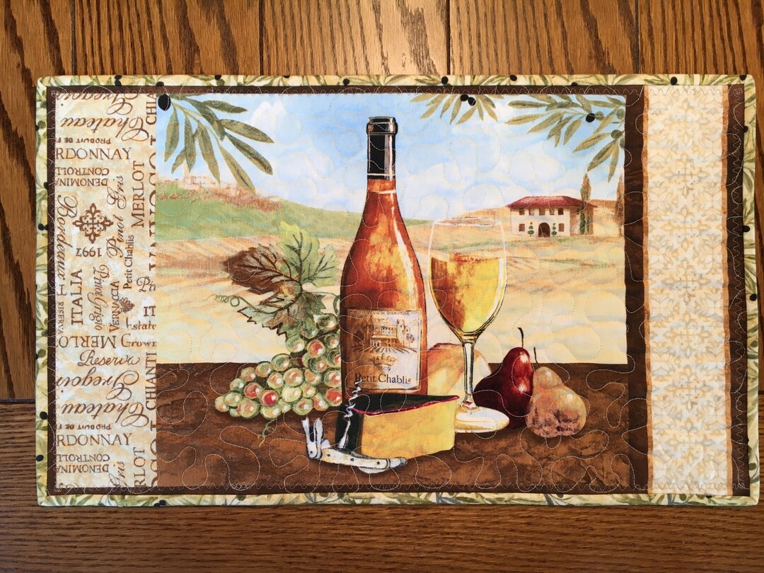 Wine Country Quilted Large Placemats - Etsy