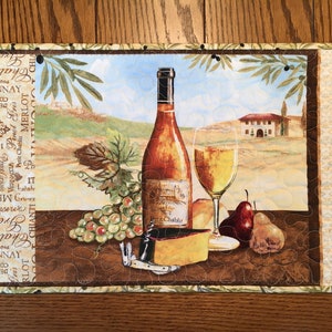 Wine Country Quilted Large Placemats