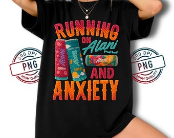 Crochet Yarn Style Alani Nu & Anxiety PNG: Energy Drink Humor, DIY Crafts (Digital Download)
