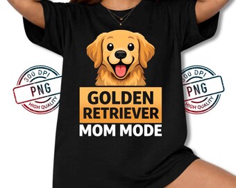 Golden Retriever Mom PNG, Dog Mom Design, Golden Retriever Lover Sublimation Digital Download