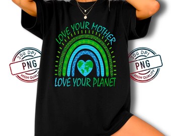 Dzień Ziemi PNG: Ekologiczny projekt „Kochaj swoją planetę” (pobranie cyfrowe)