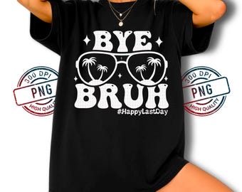 Bye Bruh PNG: Okulary przeciwsłoneczne w stylu retro na zakończenie studiów i lato