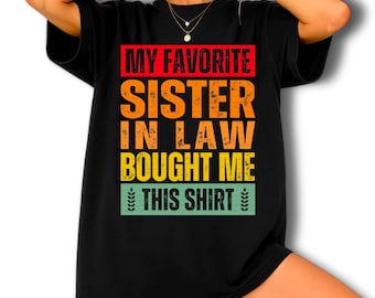 Funny Sister-in-Law PNG Design: Retro Gift, DIY Crafts (Digital Download)