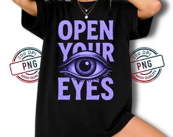 Eye PNG: Open Your Eyes Third Eye Awareness Digital Download