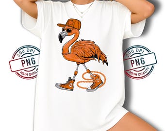 Jesienny flaming PNG, jesienne trampki, cyfrowy projekt czapki