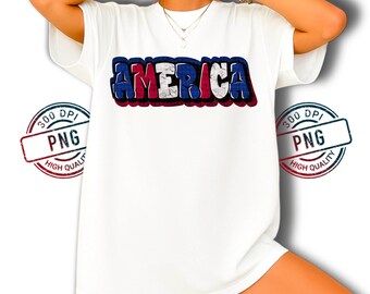 Patriotyczna flaga USA z orłem PNG: Retro amerykański projekt (pobranie cyfrowe)