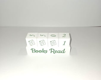Books Read Counter Dice