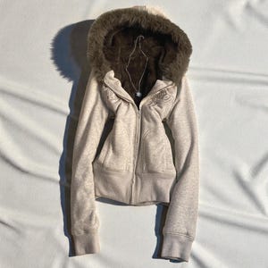 Fur Zip up Y2k - Etsy Canada