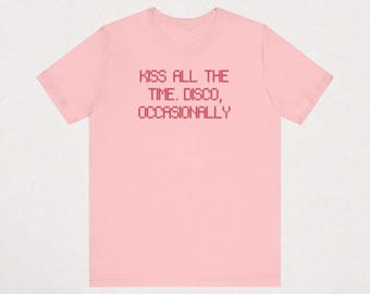 Camiseta de Harry Styles Kiss All The Time Disco, estilo retro, concierto, con estampado gráfico, inspiración vintage, para fans.