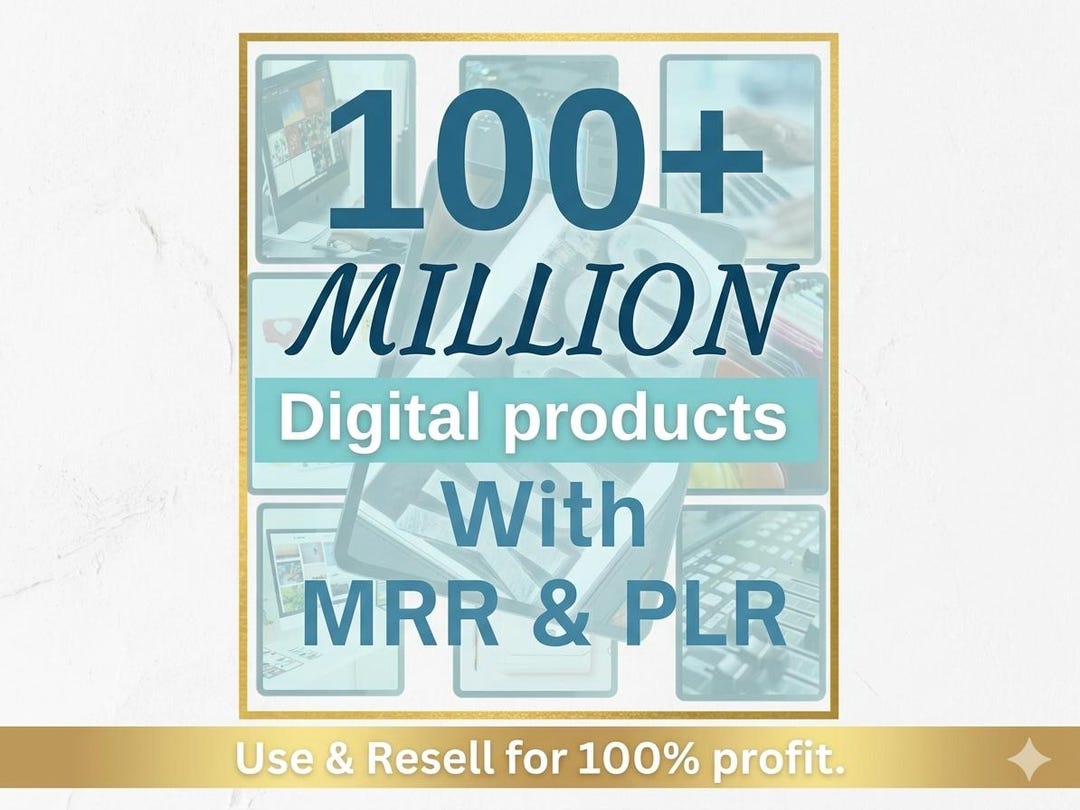 100M+ Digital Products Bundle | MRR PLR for Passive Income, Resell ...