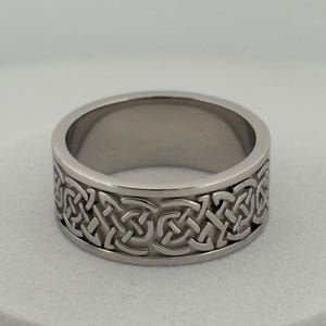Celtic Knot Jewelry - Celtic Knot Ring - Celtic Knotwork Ring - Celtic Bands - Celtic Wedding Bands - Irish Ring Silver