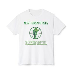 Michigan State Basketball Vintage Tee – Unisex HD Cotton Shirt | Game Day Apparel | Gift for Fans & Athletes