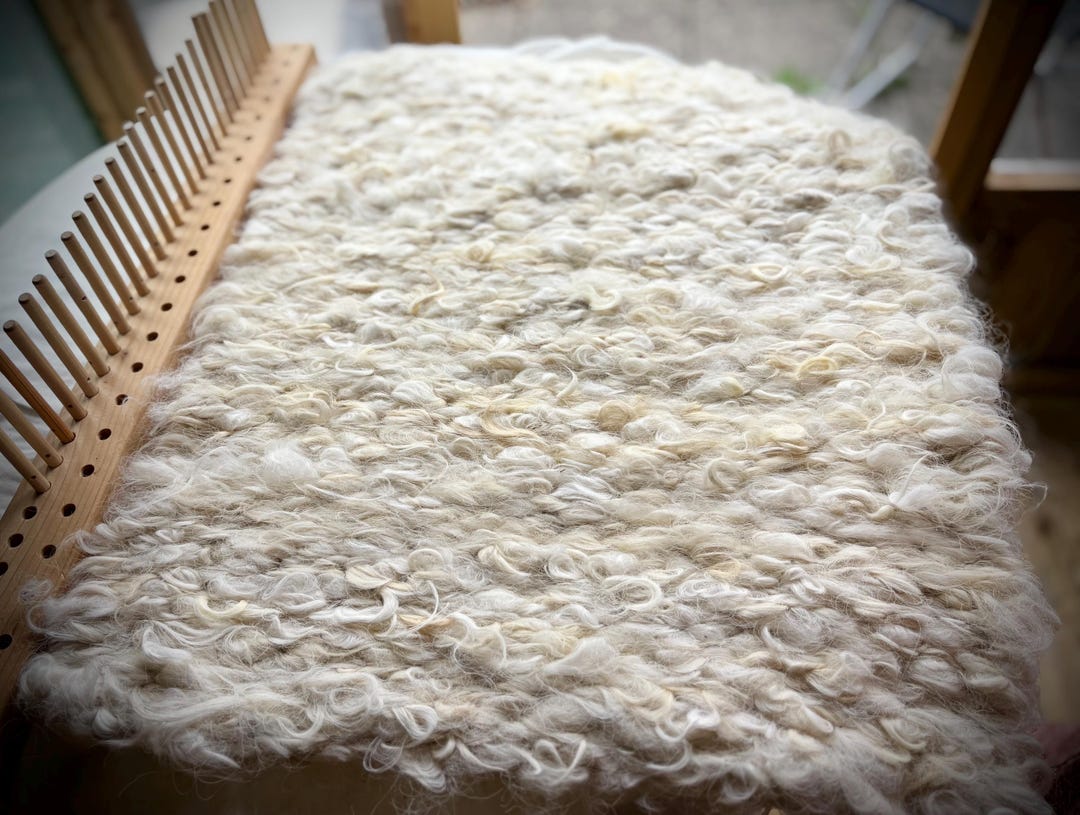Peg Look Rug Handmade Woven Peg Loom Rug (greyface Dartmoor) - Etsy UK
