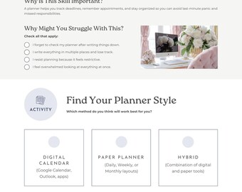 Elegant Daily Planner for Goal Setting and Task Management