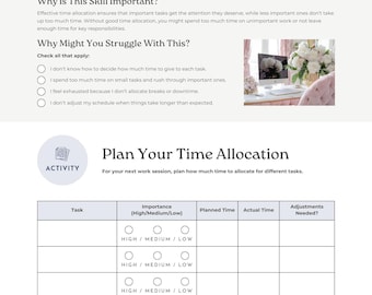 Planejador de Gestão de Tempo, Caderno de Exercícios de Produtividade, Guia de Cronograma Diário