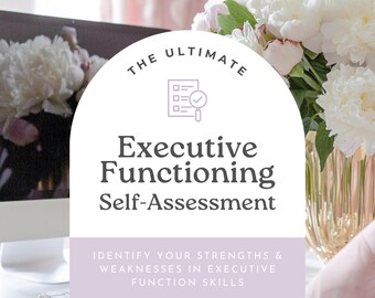 Comprehensive Executive Functioning Self-Assessment, Cognitive Skills Check, Study Resource, Learning Tool, Personal Development