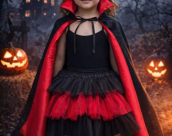 Luxury Vampire Girl Costume Set – Handmade Boutique Halloween Outfit