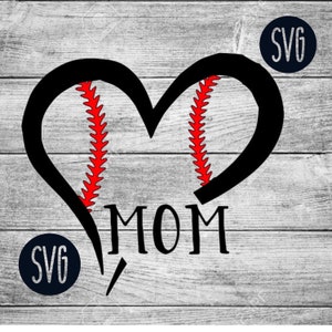 Baseball-Mama | Softball Mom | Baseball SVG | Softball SVG | Mom SVG|svg Datei | Cricut Svgs | Mutter