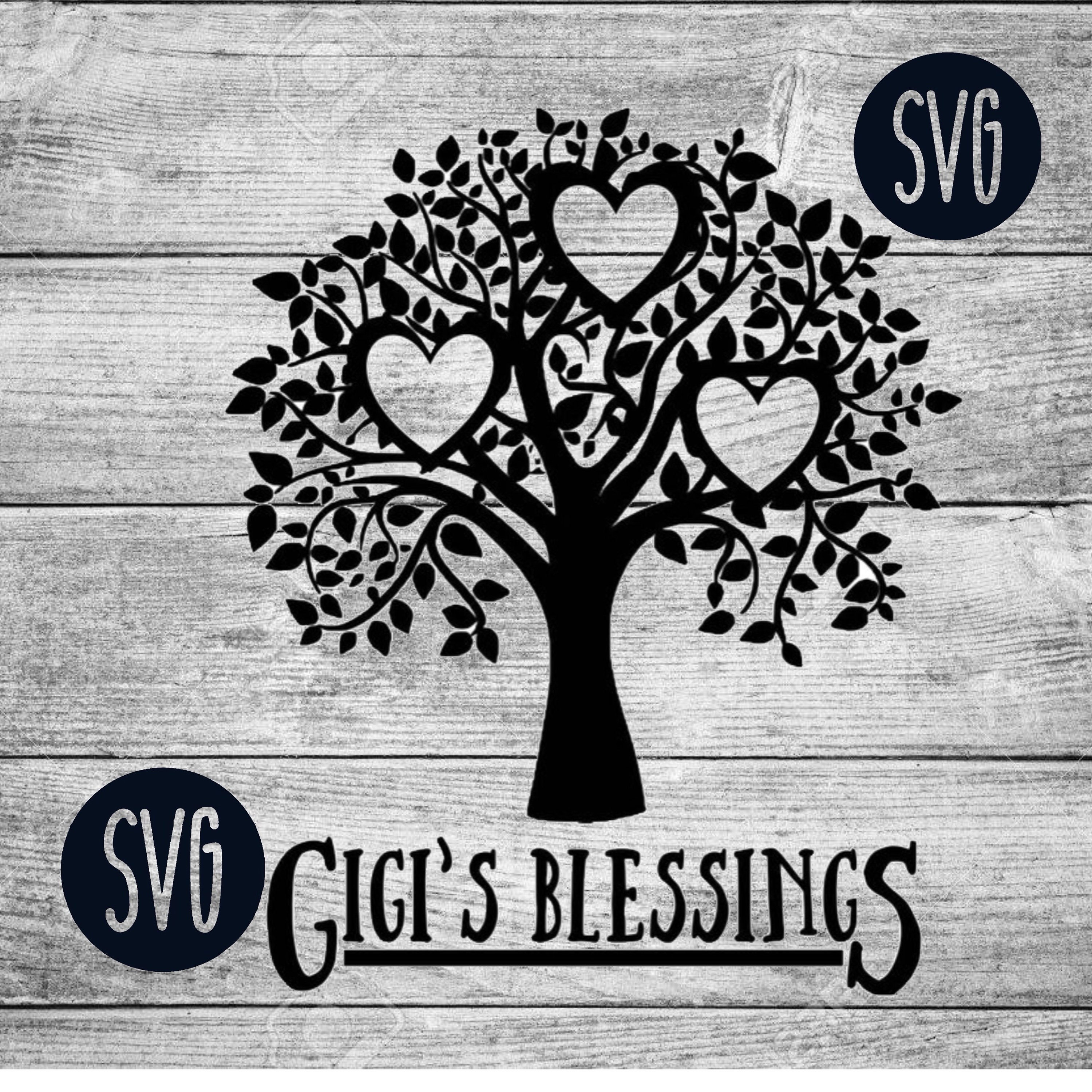 Free Heart With Gigi Svg