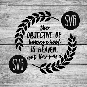 Laurel Wreath Homeschool SVG|Homeschool|Harvard SVG|Homeschool SVGs|Svgs|Cricut Files|Cute svgs|Funny svgs