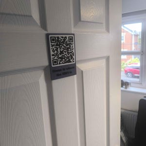 QR code plaque