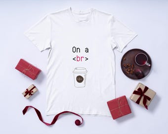 Coffee and IT Lover Unisex Tee: Relaxed Fit Cotton Graphic T-Shirt
