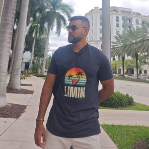 Limin T-Shirt, Trinidad and Tobago Tee, Palm Tree Design, Caribbean Island Life Shirt, Trini Slang Top, Beach Vibes, Summer Casual Wear