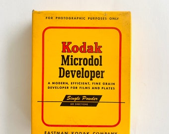 vintage new, Eastman Kodak Microfol Developer for kodak film, verichrome, panatomic, 1970’s, photographic