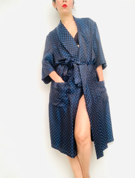 Original vintage men's robe 1970s, retro dressing gow… Gem